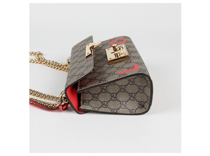 Padlock Gucci Sac à bandoulière LOVE avec cadenas Rouge - vue 7