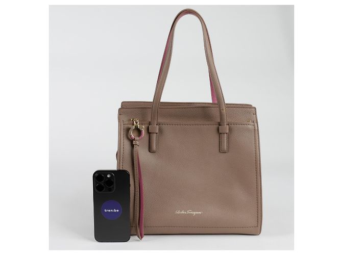 Salvatore Ferragamo Amy Medium Top Handle Tote Schultertasche Pink - Ansicht 12