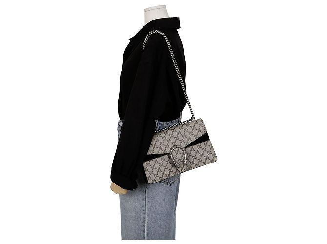 Gucci Borsa a spalla Diodorus con catena piccola Bianco - vista 9