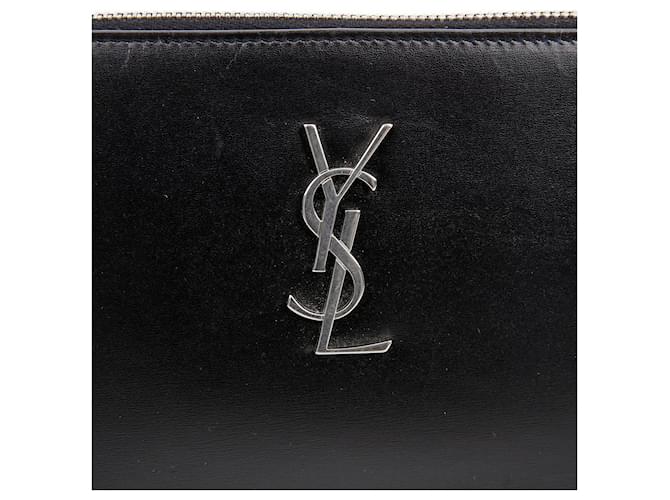 Saint Laurent Clutch per Tablet Nero - vista 3