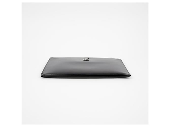 Saint Laurent Clutch per Tablet Nero - vista 7