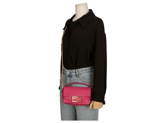 Fendi Mini Baguette Borsa a Spalla - vista 16