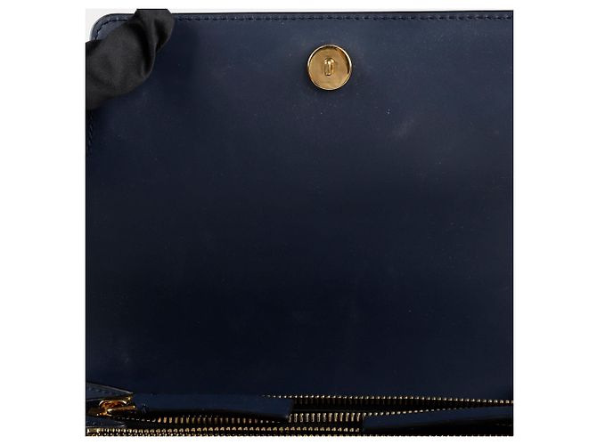 Marni Borsa a tracolla media Trunk Blu - vista 8