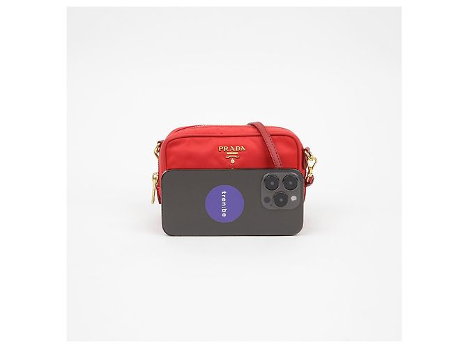 Prada Borsa a spalla mini in nylon - vista 11