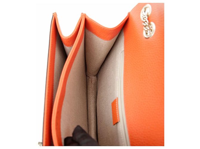 Gucci Interlocking Medium Chain Shoulder Bag Orange - view 12