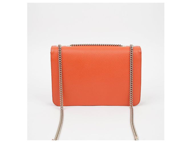 Gucci Interlocking Medium Chain Shoulder Bag Orange - view 4