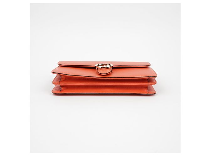 Gucci Interlocking Medium Chain Shoulder Bag Orange - view 6