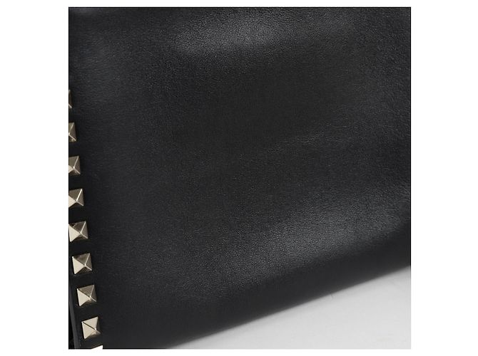 Valentino Clutch con tracolla Rockstud Nero - vista 4