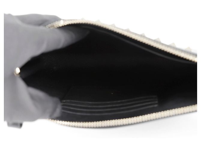 Valentino Clutch con tracolla Rockstud Nero - vista 9