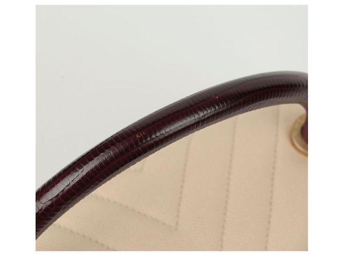 Coco Handle Chanel Bolsa de ombro média em couro caviar com alça de coco Branco - vista 8