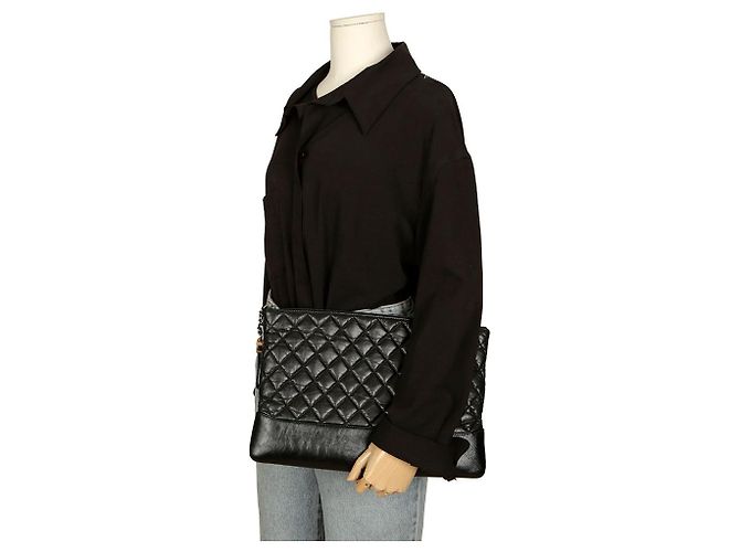 Chanel Clutch Gabrielle Grande Nero - vista 13