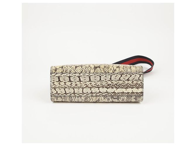 Gucci Nympheas Bamboo Tote and Shoulder Bag White - view 5