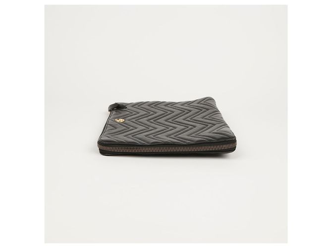 Gucci Borsa Clutch GG Marmont Nero - vista 3