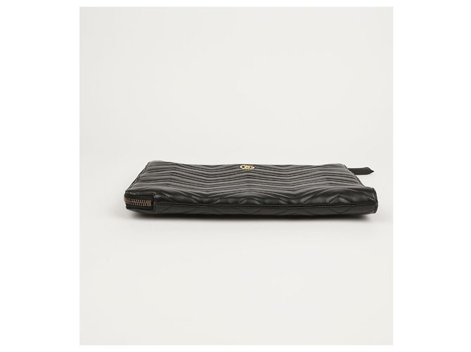 Gucci Borsa Clutch GG Marmont Nero - vista 4