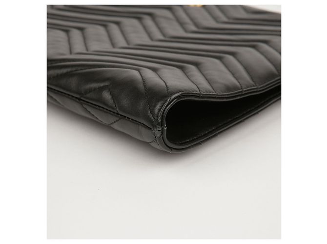 Gucci Borsa Clutch GG Marmont Nero - vista 6