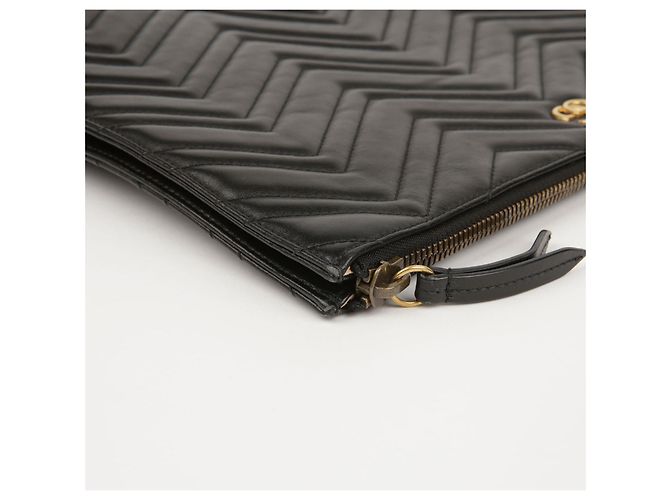 Gucci Borsa Clutch GG Marmont Nero - vista 8