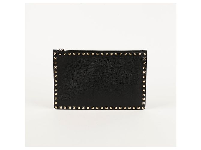 Valentino Clutch Rockstud Negro - vista 2