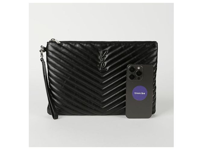 Saint Laurent Tablet-Tasche Schwarz - Ansicht 10