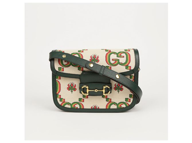 Gucci Bolso de Hombro y Cruzado Horsebit Small Blanco - vista 2