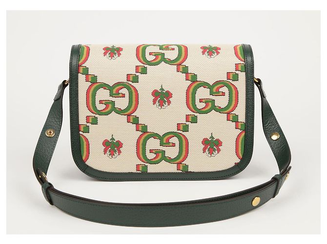 Gucci Bolso de Hombro y Cruzado Horsebit Small Blanco - vista 3