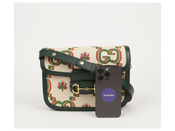 Gucci Bolso de Hombro y Cruzado Horsebit Small Blanco - vista 6