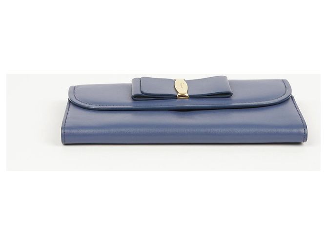 Salvatore Ferragamo Cartera larga con solapa y correa BARA - vista 5
