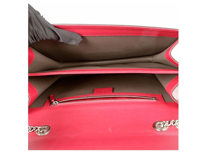 Gucci Borsa a spalla intrecciata Rosa - vista 11