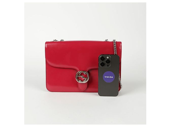Gucci Borsa a spalla intrecciata Rosa - vista 9