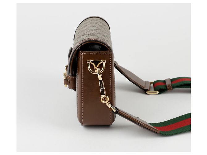 Gucci Mini borsa a spalla e crossbody Horsebit Marrone - vista 3