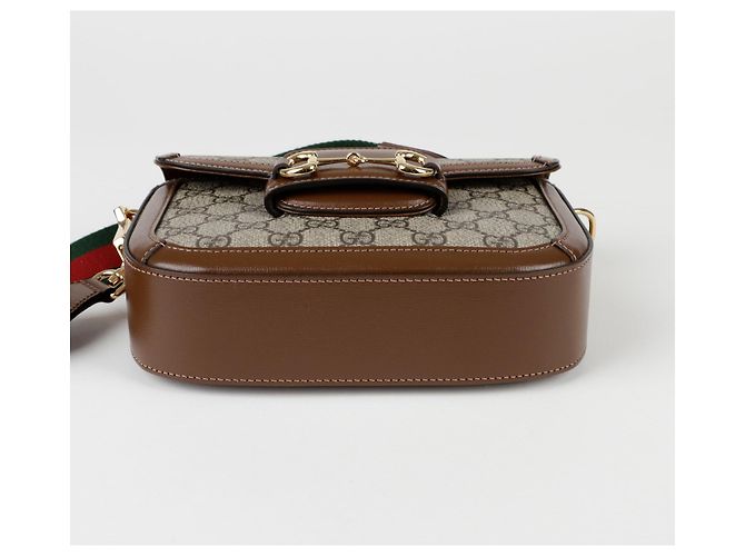 Gucci Mini borsa a spalla e crossbody Horsebit Marrone - vista 6