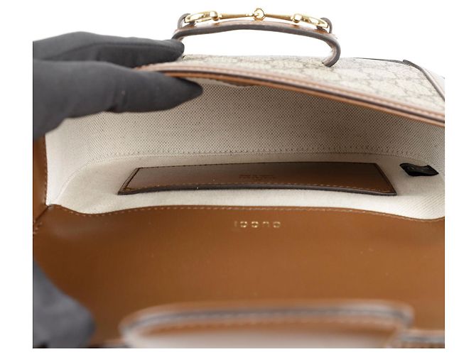 Gucci Mini borsa a spalla e crossbody Horsebit Marrone - vista 8