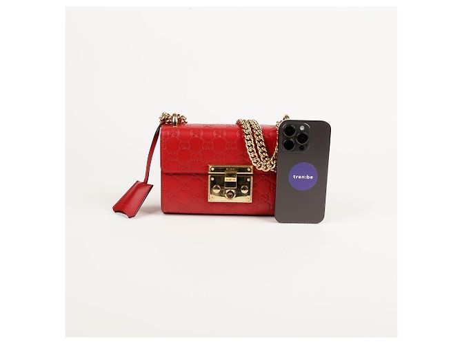 Padlock Gucci Borsa a spalla e crossbody piccola con lucchetto Rosso - vista 16