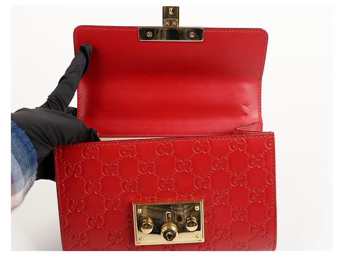 Padlock Gucci Borsa a spalla e crossbody piccola con lucchetto Rosso - vista 17