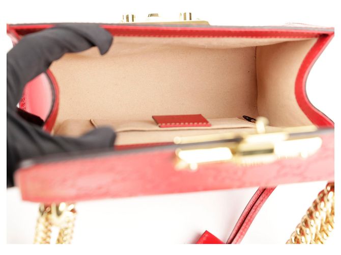 Padlock Gucci Borsa a spalla e crossbody piccola con lucchetto Rosso - vista 18