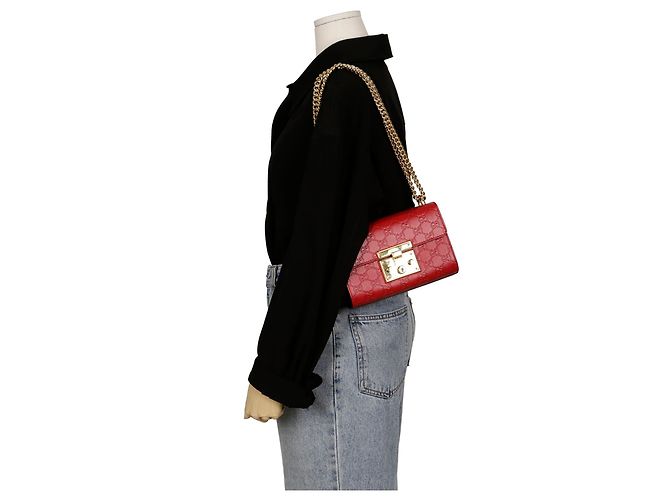 Padlock Gucci Borsa a spalla e crossbody piccola con lucchetto Rosso - vista 19