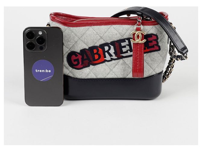 Chanel Bolso de hombro y cruzado Gabrielle Small Chain Castaño - vista 10