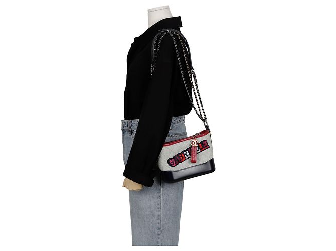 Chanel Bolso de hombro y cruzado Gabrielle Small Chain Castaño - vista 12