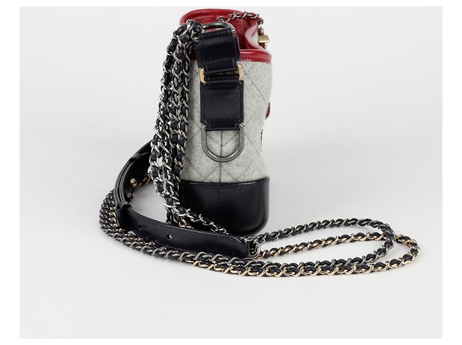 Chanel Bolso de hombro y cruzado Gabrielle Small Chain Castaño - vista 6