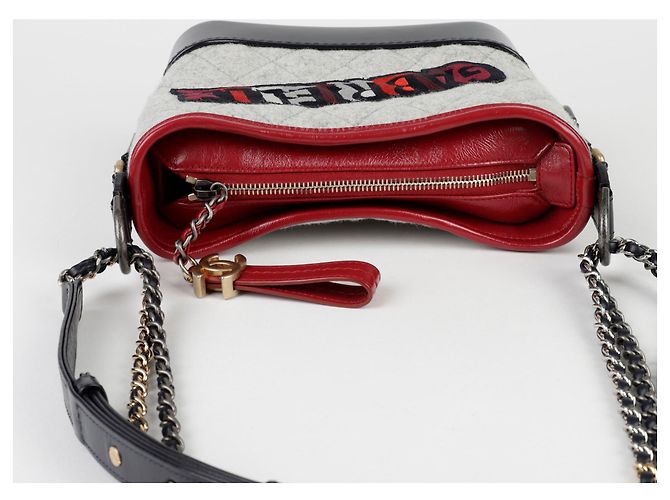 Chanel Bolso de hombro y cruzado Gabrielle Small Chain Castaño - vista 7