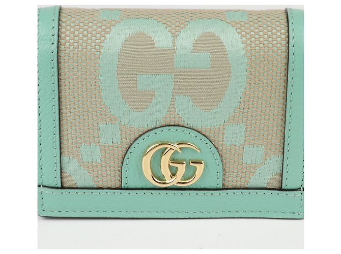 Gucci Ophidia Jumbo GG Kartenetui Grün - Ansicht 2