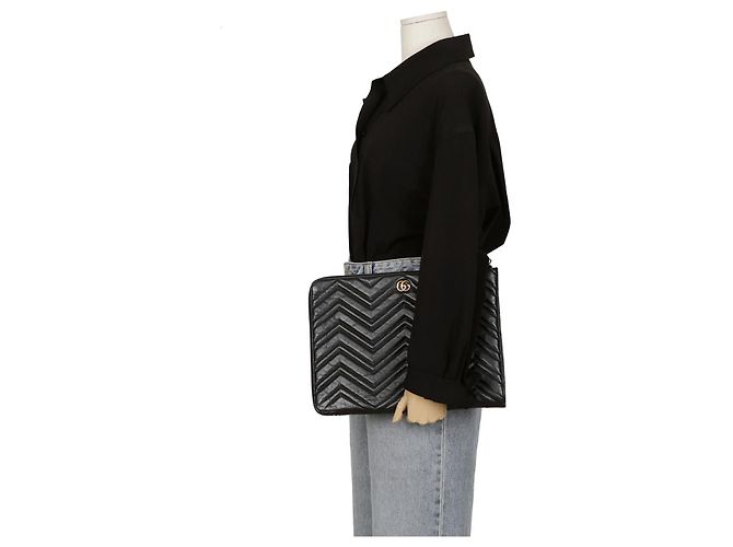 Gucci Borsa Clutch GG Marmont - vista 11