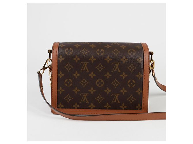 Louis Vuitton Borsa a Spalla e Crossbody Dauphine MM Marrone - vista 4