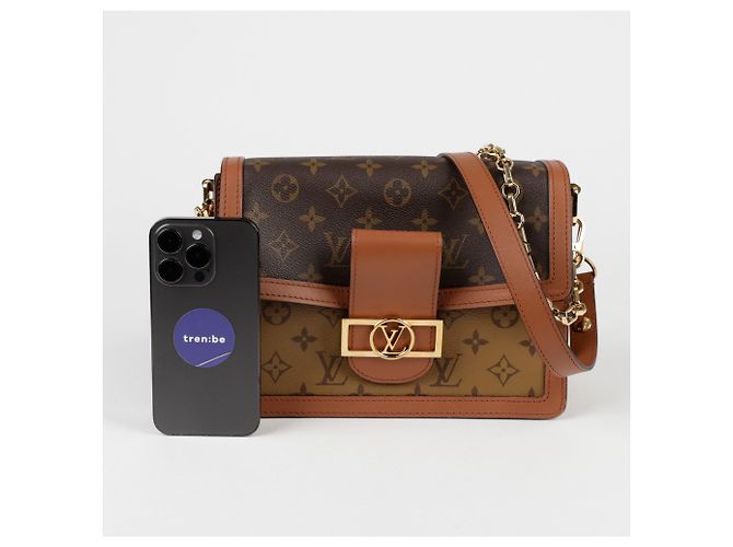 Louis Vuitton Borsa a Spalla e Crossbody Dauphine MM Marrone - vista 7