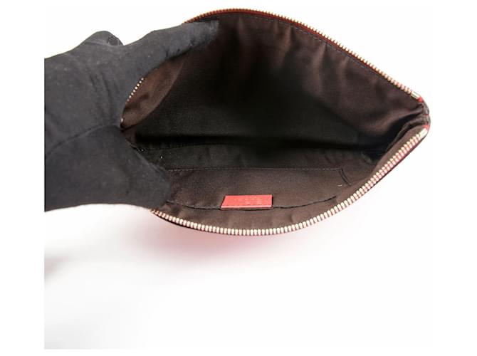 Bamboo Gucci Pochette con nappa in bambù Rosso - vista 10