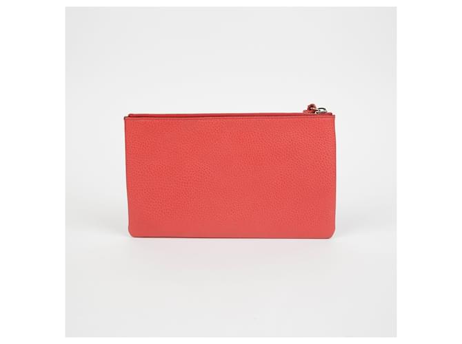 Bamboo Gucci Pochette con nappa in bambù Rosso - vista 3