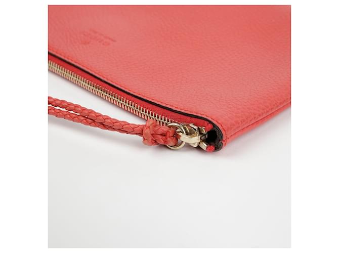 Bamboo Gucci Pochette con nappa in bambù Rosso - vista 8