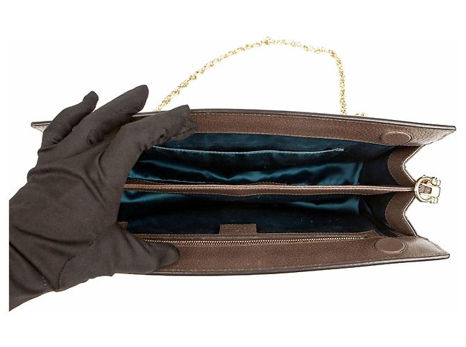 Gucci Borsa a Spalla Media Ophidia GG Marrone - vista 10
