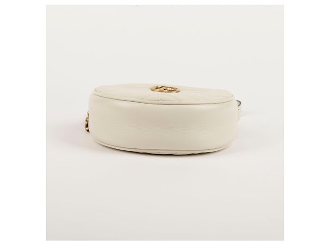 Gucci Borsa a Spalla e Crossbody GG Marmont Mini Bianco - vista 10