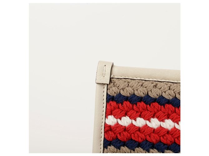 Gucci Borsa Tote Kan Stripe Bianco - vista 4