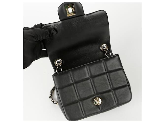 Chanel Borsa a Spalla e Crossbody Mini Cube Chain Nero - vista 8